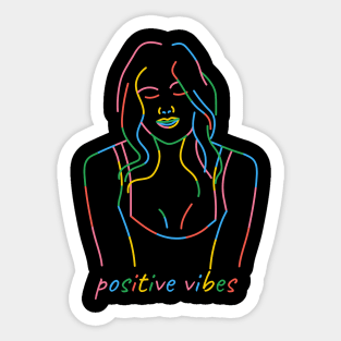 Positive vibes Sticker